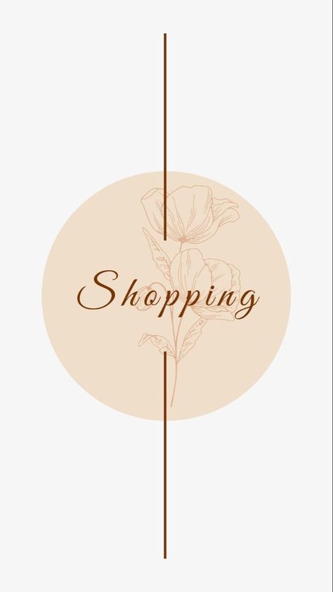 Shopping Logo Aesthetic, Shopping Highlight Cover, New Collection Poster Instagram, New Collections Poster, Insta Highlight Cover, Flower Engraving, Logo Online Shop, Logo Instagram, Small Business Quotes