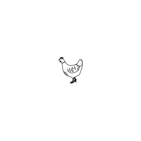 Tiny Chicken Tattoo, Hen Logo, Farmer Tattoo, Jam Tattoo, Hen Tattoo, Farm Tattoo, Farm Drawing, Farm Illustration, Meaningful Word Tattoos