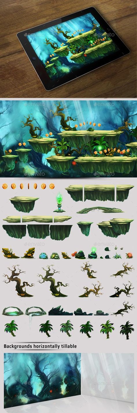 2d Tileset Platform, Platformer Game Background, 2d Platformer Tileset, 2d Games Ideas, Side Scroller Game Art, 2d Game Assets, Game Assets 2d, 2d Platform Game, 2d Rpg