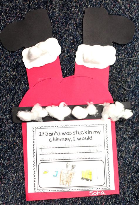 First Grade Wow: Here Comes That Jolly Fella! Christmas Writing Activities, Classroom Christmas Activities, Classroom Christmas Party, December Kindergarten, Christmas Lesson, December Activities, Christmas Teaching, Christmas Writing, Preschool Christmas Crafts