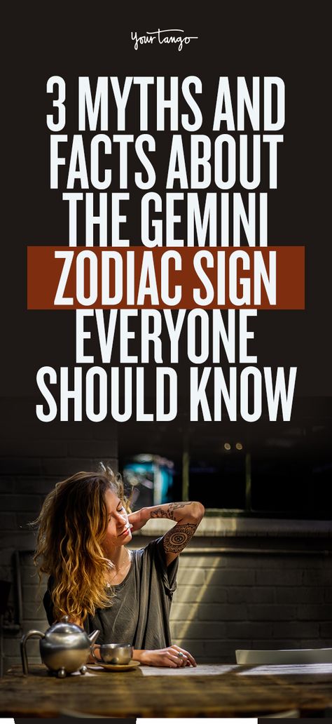 3 Myths And Facts About The Gemini Zodiac Sign Everyone Should Know | YourTango Bad Character Traits, Gemini Horoscope Today, Gemini Signs, About Gemini, Gemini People, Gemini Characteristics, Gemini Personality, Myths And Facts, Gemini Traits