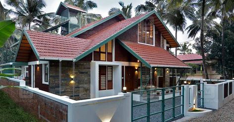 35-lakh-home-chelari-ext Earthen Architecture, Small House Design Kerala, Kerala Traditional House, Small House Architecture, Kerala House, Excel Shortcuts, Kerala House Design, Kerala Houses, House Plan Gallery