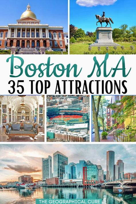 Pinterest pin for landmarks in Boston Map Of Boston Attractions, Things To See In Boston Ma, Visiting Boston In The Summer, What To See In Boston, Free Things To Do In Boston, Travel To Boston, Things To Do Boston Ma, A Day In Boston, Boston To Do List