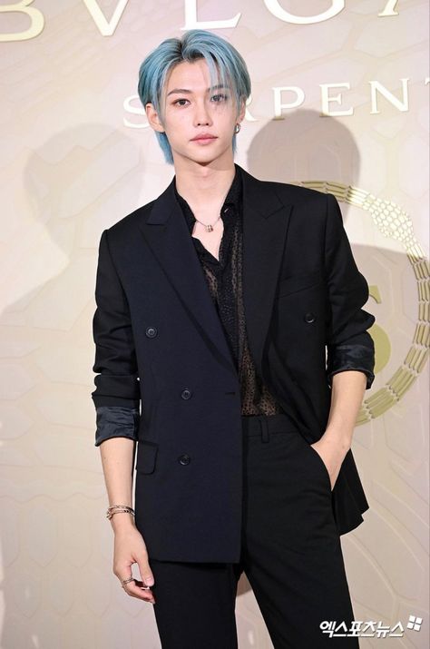 felix at bulgari (serpenti event) Felix Bulgari, Bulgari Serpenti, Prince Felix, Event Branding, Pop Photos, Skz In Cute, Kpop Entertainment, Homeless Children, Felix Stray Kids