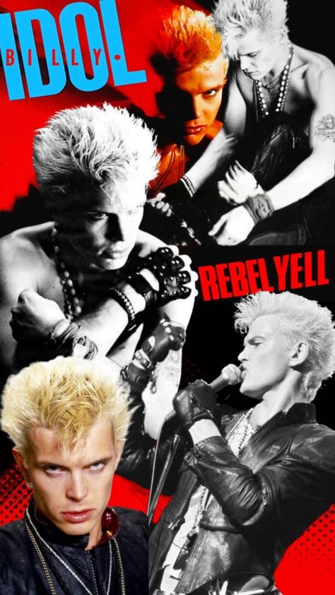 Red, billy idol, rebel yell, black ahd white, 90s BILLY IDOL, blonde boy Billy Idol Wallpaper, Billy Idol Poster, Billy Idol 80s, Billie Idol, Billy Idol Albums, 80s Men Fashion, Bands Aesthetic, 80s Guys, Classic Rock Artists