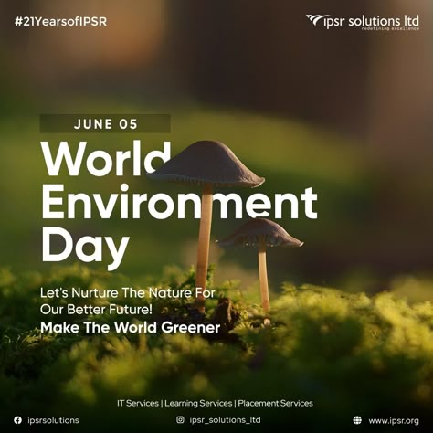 World Environment Day Social Media Post, Earth Day Social Media Posts, World Environment Day Creative Post, Earth Day Post, World Environmental Day, Environmental Day, Yours To Claim, Infographic Examples, Earth World