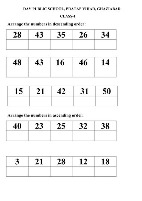 Ascending And Descending Order Worksheet Grade 2, Descending Order Worksheet Grade 1, Ascending And Descending Order Worksheet, Ascending Order Worksheet, Descending Order Worksheet, Ascending And Descending Order, Ascending Order, Worksheets For Class 1, Creative Worksheets