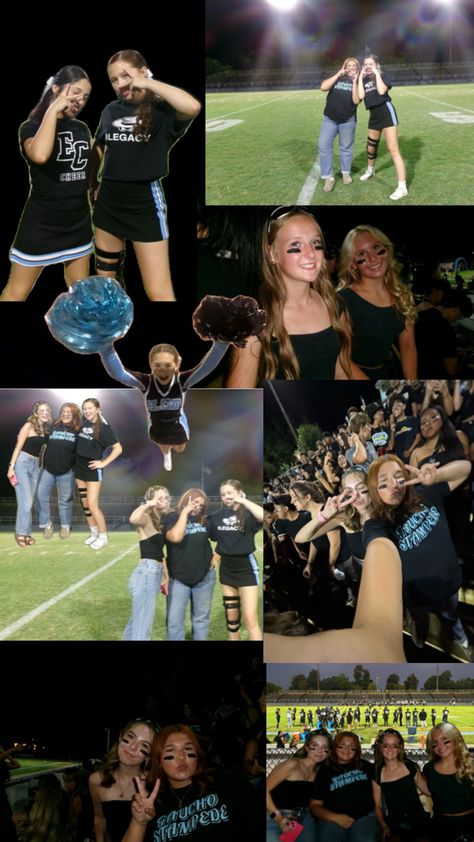 #FNL #football #studentsection #highschool #digitalcam #friends Black Out Fnl, Black Out, Football Games, Dream Life, High School, Football, Black, American Football