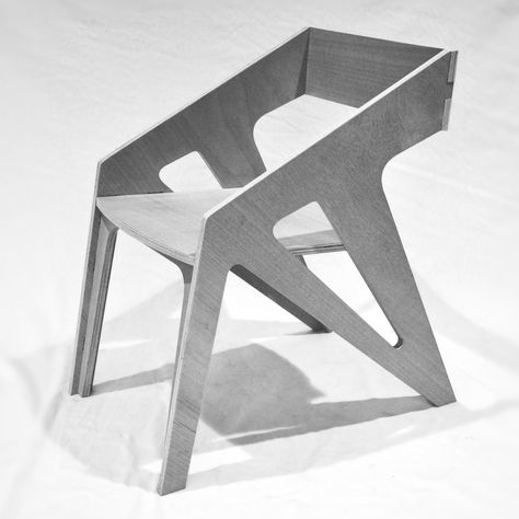 CNC Furniture | Ethan Rothermel | Archinect Cnc Furniture Plans, Plywood Projects, Wood Chair Design, Chair Design Wooden, Plywood Chair, Cnc Furniture, Flat Pack Furniture, 3d Cnc, Cnc Wood