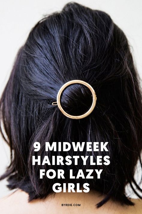 The best midweek hairstyles for dirty hair 2nd Day Hairstyles For Short Hair, Day 2 Hairstyles For Work, Short Dirty Hairstyles, Bob Cut Hairstyles Short, Bob Hair Updo, Hairstyles For Dirty Hair, Teacher Hairstyles, Minimalist Hair, Chin Length Hair