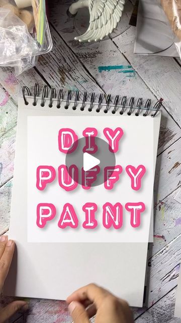 Meghann Early 🍉 on Instagram: "Puffy paint it so fun to make 3D texture in your journals or on embellishments! This is a great way to see if you like the look and it dries matte unlike fabric puffy paint which sometimes stays sticky. My favorite brand of acrylic puff paint if I am not making my own are the senniler 3D liners or Liquid Pearls" How To Make Puff Paint, How To Make Puffy Paint, Puff Paint Ideas, Puffy Paint Ideas, Diy Puff Paint, Puffy Paint Crafts, Diy Puffs, Diy Puffy Paint, Liquid Pearls