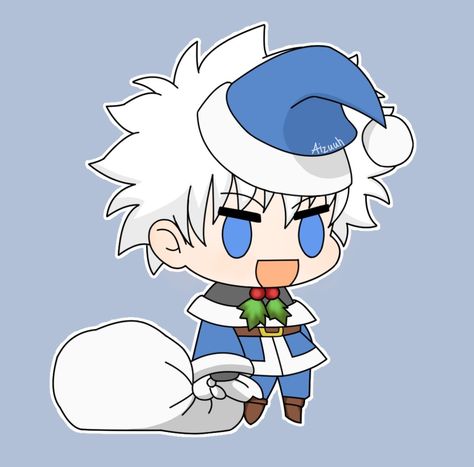 Killua Christmas, Hxh Christmas, Padoru Padoru, Hunter Logo, 90s Wallpaper, Merry Christmas Pictures, Anime Paper, Killua Zoldyck, Embroidery Christmas