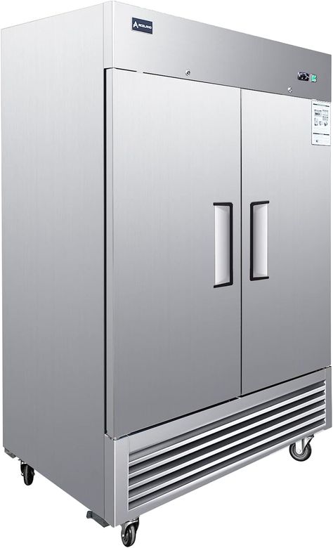 Aceland Commercial Refrigerator Stainless Steel Reach-in Solid Door Upright Fan Cooling Refrigerator for Restaurant, Bar, Shop, Residential 49 Cu.ft (Commercial Kitchen Equipment), Silver (AKR49) Restaurant Fridge, Solid Door, Commercial Refrigerators, Commercial Kitchen Equipment, Bar Fridges, Stainless Steel Refrigerator, Solid Doors, Kitchen Equipment, Kitchen Projects