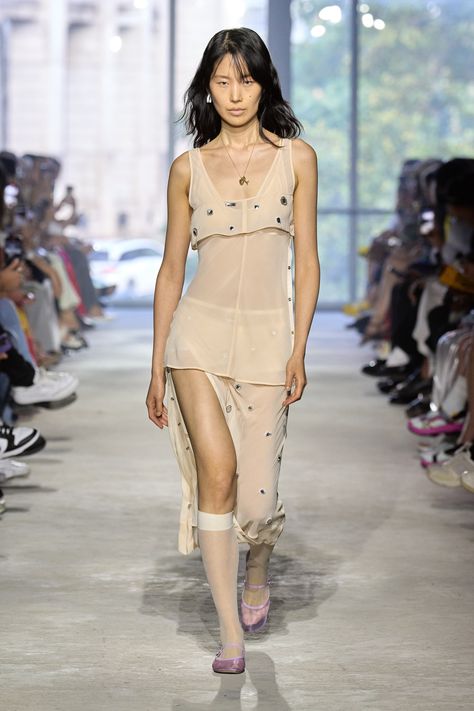 Layered Cami, Knit Swimwear, Embroidered Chiffon, Closet Designs, 3.1 Phillip Lim, Spring 2024, Phillip Lim, Silk Chiffon, Popular Style