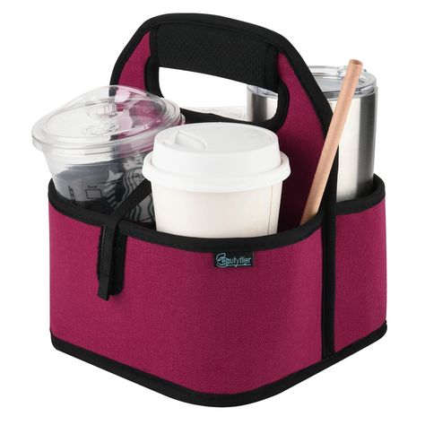 PRICES MAY VARY. Dimensions: 7IN (L) x 6IN(W) x 4.25IN(H), our coffee cup carrier holder is large enough to hold 4 cups;designed to deliver or hold coffee cups, but also perfect for water bottle, milk bottle, beer can, beer bottle or the other beverage can. The inner material is PEVA, which is waterproof, if the ice melts and seeps water on it, just wipe and the cup carrier bag will not get wet. Adjustable dividers to fit different size of drinks and keep cups in place stably;Easy to carrier: Yo Coffee Cup Carrier, Cup Carrier, Drink Delivery, Drink Carrier, Take Out Containers, Wine Dinner, Drinks Tray, Drinkware Accessories, Tote Organization