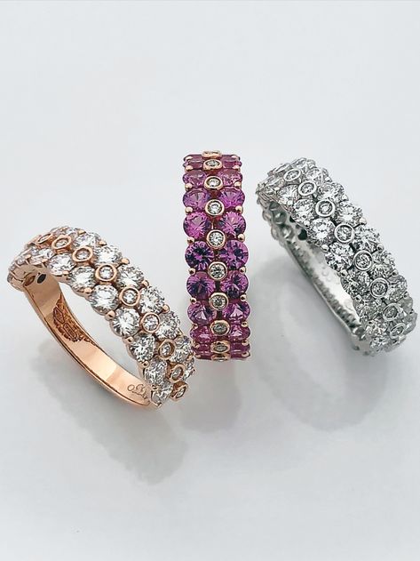 Fine jewelry Luxury Multi-stone Ring Fine Jewelry, Fine Jewelry Ruby Multi-stone Rings, Rainbow Gemstone Fine Jewelry, Fine Jewelry Red Ruby Multi-stone Ring, Luxury Multi-stone Ruby Ring Fine Jewelry, Fancy Diamond Ring, Timeless Ring, Rainbow Jewelry, Diamond Jewelry Designs