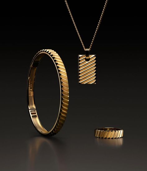 Dunhill unveils new men’s fine jewellery collection Texture Jewelry, Mens Jewerly, Jewellery Design Sketches, Jewelry Design Drawing, Mens Gold Bracelets, Jewelry Appraisal, Gold Models, Mens Pendant, Mens Gold