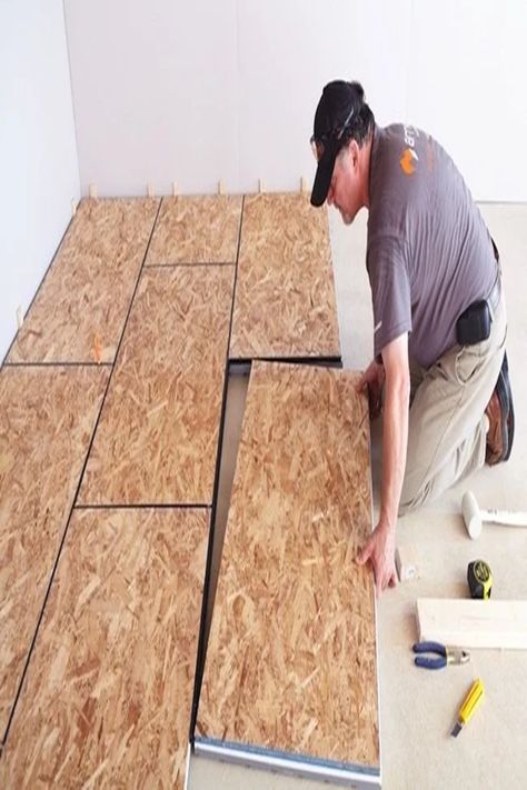 Basement Refinishing, Oriented Strand Board, Basement Finishing, Diy Basement, Small Bedrooms, Basement Apartment, Waterproofing Basement, Small Basements, Basement Makeover