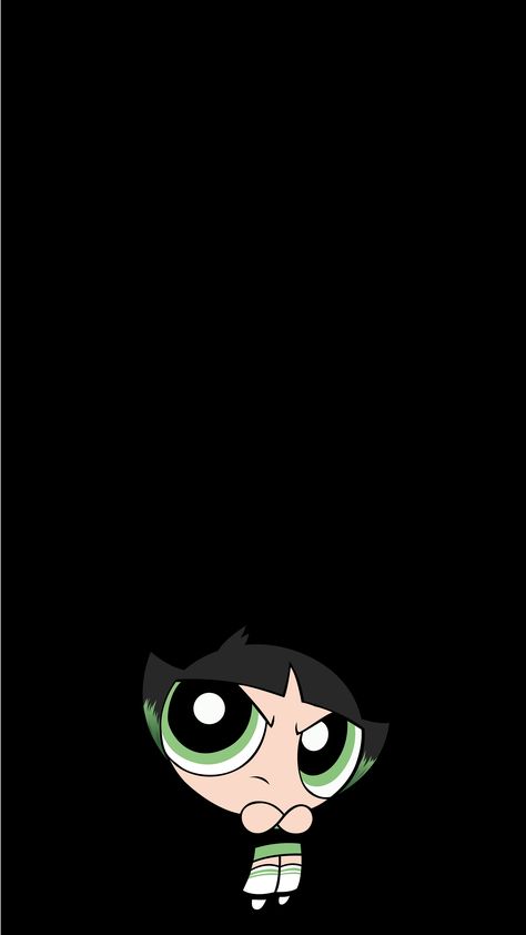 Powerpuff Buttercup Wallpaper, Black Cartoon Wallpaper Aesthetic, Powerpuff Buttercup Tattoo, Buttercup Powerpuff Wallpaper Iphone, Buttercup Powerpuff Wallpaper Aesthetic, Powerpuff Girls Aesthetic Black, Buttercup Wallpaper Iphone, Black Powerpuff Girl, Buttercup Wallpaper