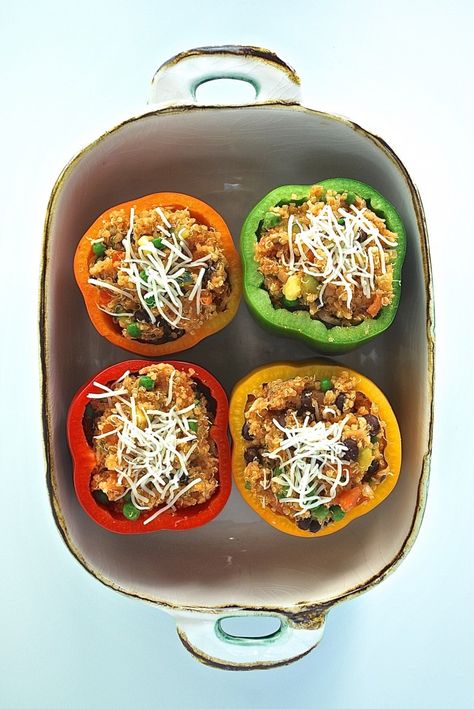 Wild Rice And Sausage, Sausage Stuffed Peppers, Quinoa Stuffed Peppers, Bell Pepper Recipes, Yellow Foods, Sausage And Peppers, Wild Rice, Peppers Recipes, Bell Peppers