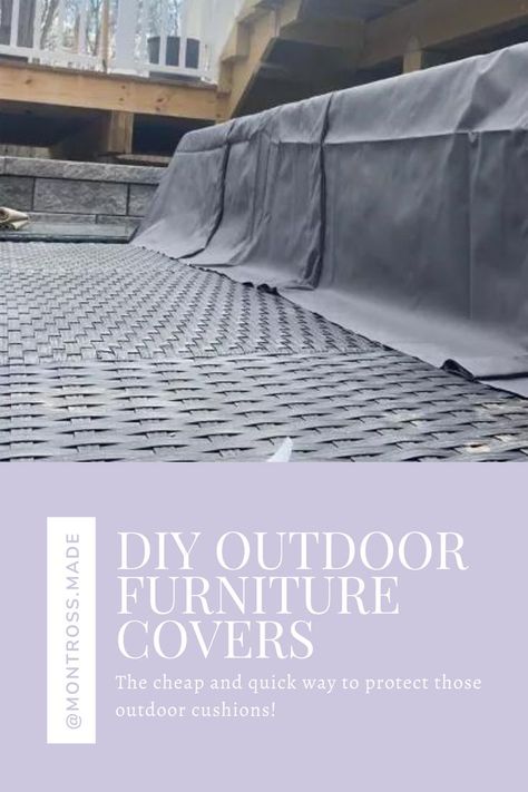 How To Cover Outdoor Cushions No Sew, Outside Furniture Covers, Waterproof Furniture Outdoor, Patio Chair Covers Diy, How To Protect Outdoor Furniture, Diy Patio Furniture Covers, Diy Outdoor Furniture Covers, Diy Furniture Covers, Diy Couch Cover