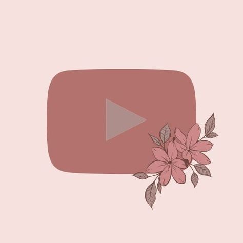 Yutub Logo, Youtube Aesthetic Logo, Youtube Aesthetic Icon, Aesthetic Youtube Logo, Youtube Pink Icon, Youtube Icon Pink, Youtube Logo Aesthetic, Class Poster Design, Ipad Aesthetics