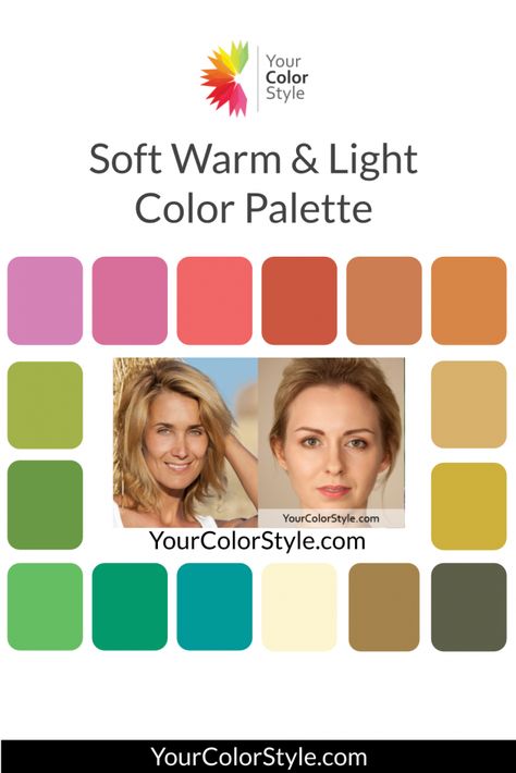 You’ve made it to the final step of the Your Color Style quiz! You have decided that you are soft, warm and light. You wear soft warm colors best. You likely have light golden brown or hazel eyes. You are light because you have light hair, eyes and skin. Orange-reds, golden hues and greens look […] Soft Spring Color Palette Analysis, Soft Warm Light Color Palette, Soft Autumn Light Color Palette, Toned Spring Color Palette, Warm Summer Color Palette, Soft Spring Color Palette, Soft Spring Palette, Soft Autumn Light, Warm Skin Tone Colors