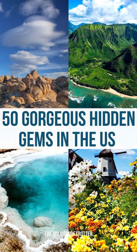 50 Best Hidden Gems in the US For Offbeat Travelers. From exotic coves to off-the-beaten reserve parks to gorgeous coastlines dotted with secluded beaches to beautiful lakes, small towns, and hiking trails, there are many secret vacation spots in the US you should check out to enjoy a holiday in the offbeat locations in the United States. Best Hiking Trips In The Us, Prettiest Vacation Spots, Hidden Vacation Spots United States, Best Hiking Spots In The Us, Must Travel Destinations In The Us, Unique Us Vacations, Clearest Lakes In The Us, Best Hiking Places In The Us, Backpacking Trips In Us