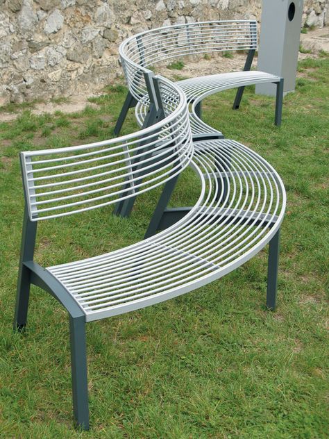 Metal garden benches