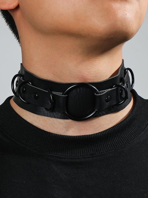 Male Choker Aesthetic, Chokers For Men, Mens Harness Fashion, Male Choker, Men Harness, Choker Men, Mens Choker, Collar Ideas, Mens Choker Necklace