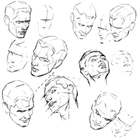 How to Draw the Face and Head in Perspective to Keep Correct ... Planes Of The Face, Drawing The Human Head, Anime Face Drawing, Andrew Loomis, Tree Drawings Pencil, Drawing Tutorial Face, Drawing Eyes, Drawing Heads, Face Drawing Reference