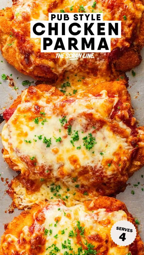 Chicken Parmesan In The Oven, Baked Paprika Parmesan Chicken, Chicken Parmesan Recipes Baked, Stovetop Chicken Parmesan, Classic Chicken Parmesan Recipe, Chicken Parmesan Recipe Unbreaded, Healthy Chicken Parmigiana, Crispy Chicken Parm, Chicken Thigh Chicken Parm