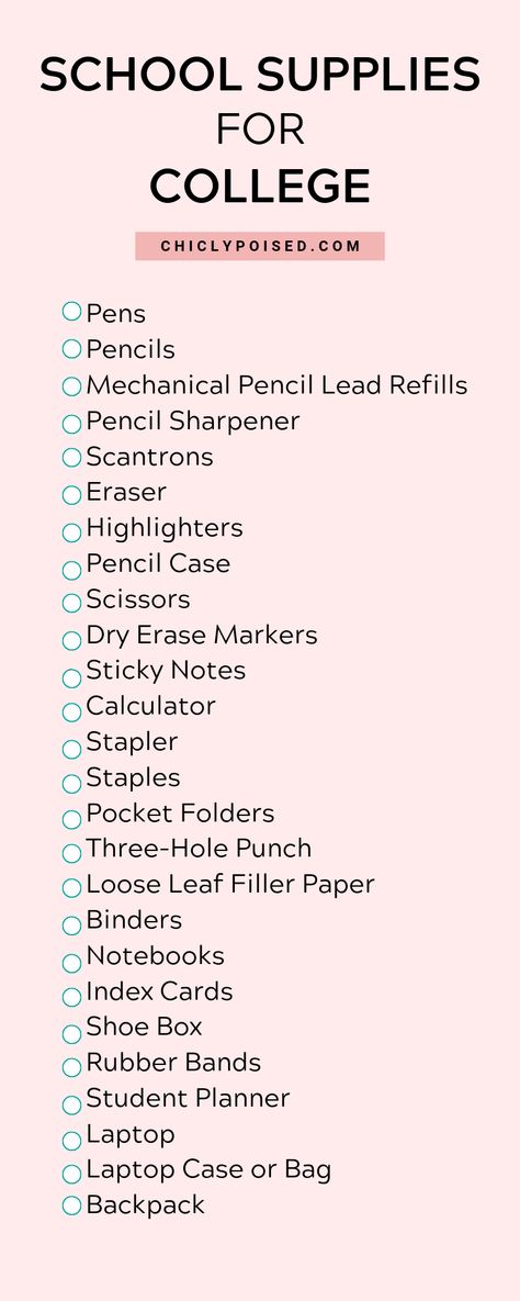 School Supplies College Students Actually Need | Chiclypoised College Essentials Supplies, College Supply List, Getting Ready For College, School Supplies For College, School Supplies College, Supplies For College, Essential School Supplies, College School Supplies List, Ready For College