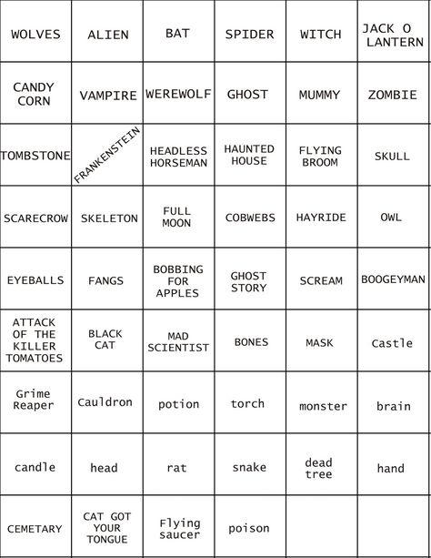 Mill Pond Fright Night: Halloween Pictionary Pictionary Ideas For Adults Funny, Pictonary Ideas, Pictionary Ideas, Halloween Pictionary, Summer Sidewalk Chalk, Pictionary For Kids, Pictionary Word List, Opposite Words For Kids, Halloween Charades