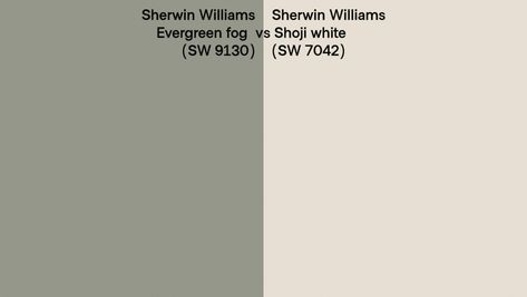 6 Colors That Pair With SW Evergreen Fog - A House in the Hills Evergreen Fog Color Pallet, Evergreen Fog And Natural Linen, Evergreen Fog On Cabinets, Evergreen Fog Farmhouse, Swiss Coffee And Evergreen Fog, Colors That Compliment Evergreen Fog, Evergreen Fog Shiplap Wall, Evergreen Fog With Revere Pewter, Evergreen Fog Pallet