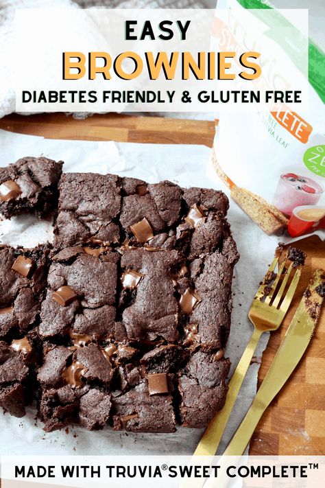 Splenda Brownies, Gluten Free Sugar Free Brownies, Healthiest Recipes, Gluten Free Brownies Recipe, Sugar Free Brownies, Healthy Treats Recipes, Healthier Treats, Sugar Free Treats, Healthier Desserts