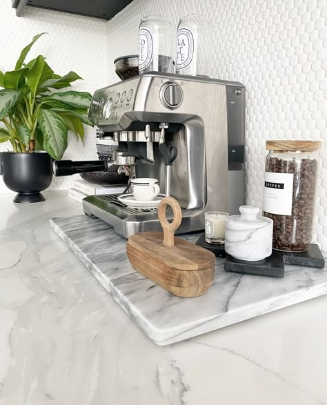 Breville Barista Express Stainless … curated on LTK Breville Espresso Machine Station, Breville Espresso, Breville Barista Express, Coffee Station Kitchen, Coffee Area, Coffee Bar Station, Coffee Bar Ideas, Coffee Table Centerpieces, Coffee Nook