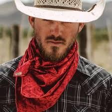 Wild West Rag Co. Red Bandana Outfit, Wild Rag Outfits, Wild Rags Outfits, Western Outfits Mens, Cowboy Scarf, Fog Painting, Professor Style, Mens Western Style, Cowboy Bandana