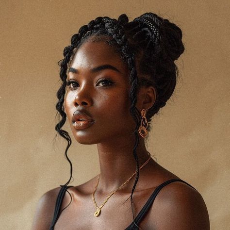 HAIRSTYLE INSPIRATION ✨ #hairstyle #hairgoals #beautifulgirls #blackbeauty #blackqueen #hairstylist #braids | Instagram Kunst Inspiration, Black Femininity, Face Photography, American Woman, Hair Reference, Afro Hairstyles, Black Girls Hairstyles, Black Is Beautiful, Braid Styles