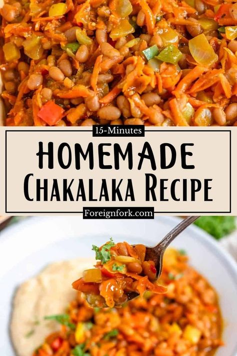 Chakalaka from Lesotho and South Africa is a savory relish or side dish filled with vegetables and beans. Take your taste buds on an adventure with this delicious dish! South African Chakalaka Recipe, Lesotho Recipes, Chakalaka Recipe South Africa, Chakalaka Recipe, South Africa Food, Black Bean Recipes, African Recipes, Homemade Recipe, Global Recipes