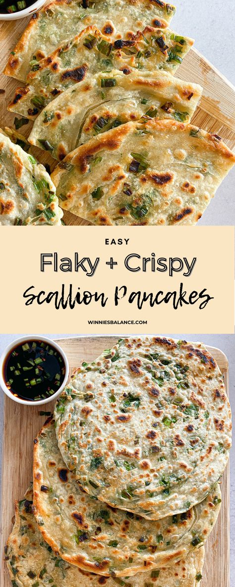 Flaky Scallion Pancakes, Scallion Pancakes Gluten Free, Scallion Pancake Breakfast, Potato Scallion Pancakes, Japanese Scallion Pancake, Asian Recipes Sides, Scallion Pancake Recipe Easy, Trader Joes Scallion Pancakes Recipe, Easy Asian Sides