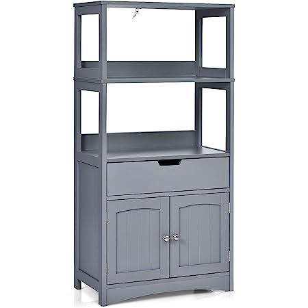 Storage Cabinet With Drawers, Bathroom Floor Cabinets, Floor Cabinet, Comfortable Home, Linen Cabinet, Low Cabinet, Drawer Shelves, Large Bathrooms, Bathroom Storage Cabinet