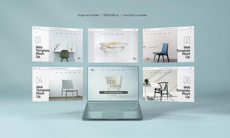 Website Mockup Free, Computer Presentation, Website Mockup Templates, Web Design Mockup, Website Presentation, Laptop Mockup, Computer Mockup, Web Mockup, Macbook Mockup