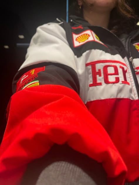 Formula 1 Jacket, Formula 1 Ferrari, Ferrari Girl, Vintage Racing Jacket, Ferrari Jacket, White Ferrari, Racing Jacket, Ferrari F1, Scuderia Ferrari