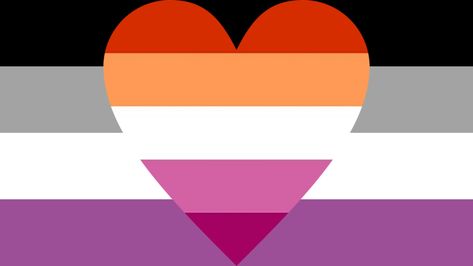 They/them Lesbian Flag, Lesbian Flag Heart Emoji, Lesbian Flag Funny, Lesbian Circle Border Pfp, Ace Lesbian Icons, Lesbian Flag Aesthetic Art, Aroace Lesbian Flag, Ace Lesbian Flag, Bi Lesbian Flag