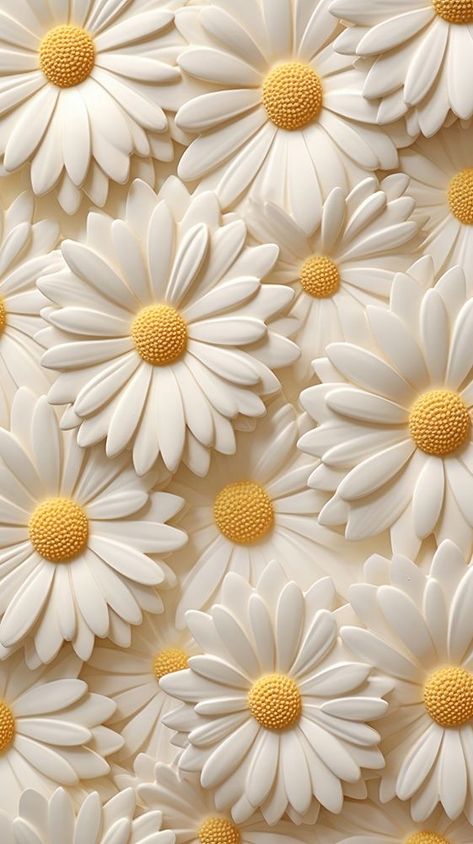 Daisy bas reliefsmall pattern oil paint wallpaper flower petal. | premium image by rawpixel.com / Ake Cute Yellow Wallpaper Iphone, Flower Texture Pattern, Oil Paint Wallpaper, Daisy Logo, Paint Wallpaper, Abstract Flowers Print, Flower Print Pattern, Daisy Wallpaper, Yellow Theme