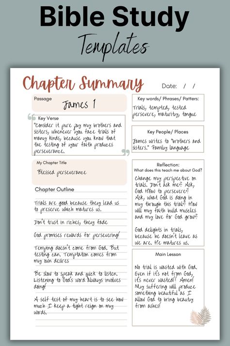 Bible Study Notes Free Printable Journal Entries, Bible Study Books For Women, Bible Chapter Study Template, Bible Study Lessons Free Printable, Bible Study Outline, Bible Study Guide For Beginners, Study Picnic, Bible Journal Template, Bible Tracker