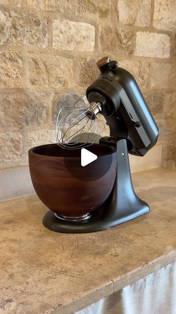 Crate and Barrel on Instagram: "That wood bowl. 🤩 The new KitchenAid Design Series stand mixer in Evergreen drops today, and we can’t get over that deep forest hue. Do you need this mixer in your fall kitchen? (And yes, the walnut wood bowl is food-safe!)  #KitchenAid #StandMixer #Kitchen #WalnutWood" Farmhouse Fixer, Farmhouse Fixer Upper, Fall Kitchen, Wood Bowl, Deep Forest, Stand Mixer, Wood Bowls, Fixer Upper, Wooden Doors