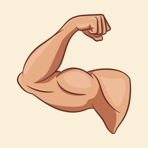 Strong arm muscles cartoon illustration | Premium Vector #Freepik #vector #muscle #strong #arm #muscular Muscle Arm Drawing, Strong Arm Drawing, Muscles Cartoon, Cartoon Arms, Muscles Illustration, Strong Illustration, Muscle Cartoon, Strong Drawing, Muscle Illustration