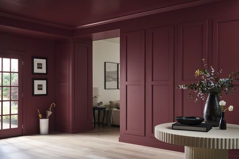 Inspired by nostalgic kitchens and dining rooms of the 1990s, Behr Paint has named an empowering red hue as their 2025 Color of the year. Behr Color Of The Year, Top Paint Colors, Behr Colors, Behr Paint Colors, Behr Paint, Paint Color Palettes, Rumor Has It, Room Remodeling, Red Paint